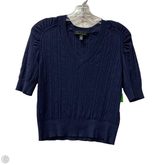 Top Short Sleeve By White House Black Market In Blue, Size: S