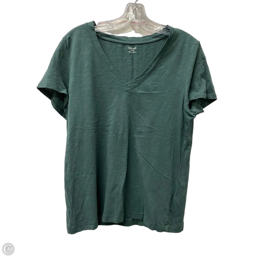 Top Short Sleeve Basic By Madewell In Green, Size: M