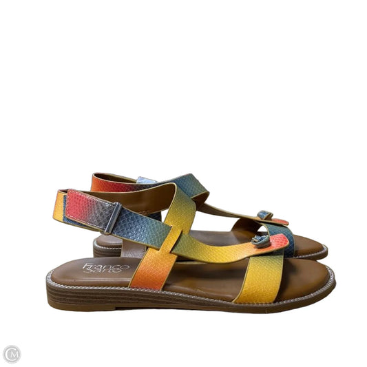 Sandals Flats By Franco Sarto In Yellow, Size: 7.5