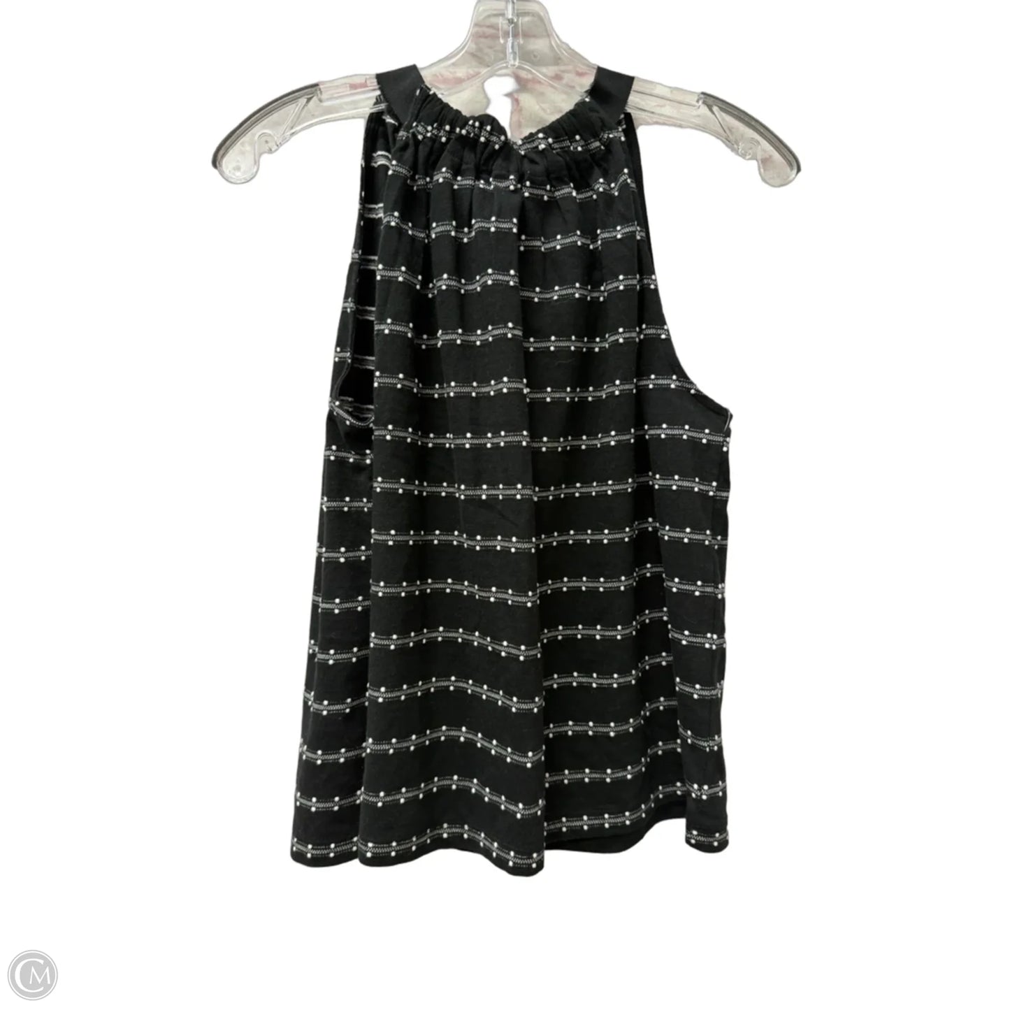 Top Sleeveless By Loft In Black, Size: M