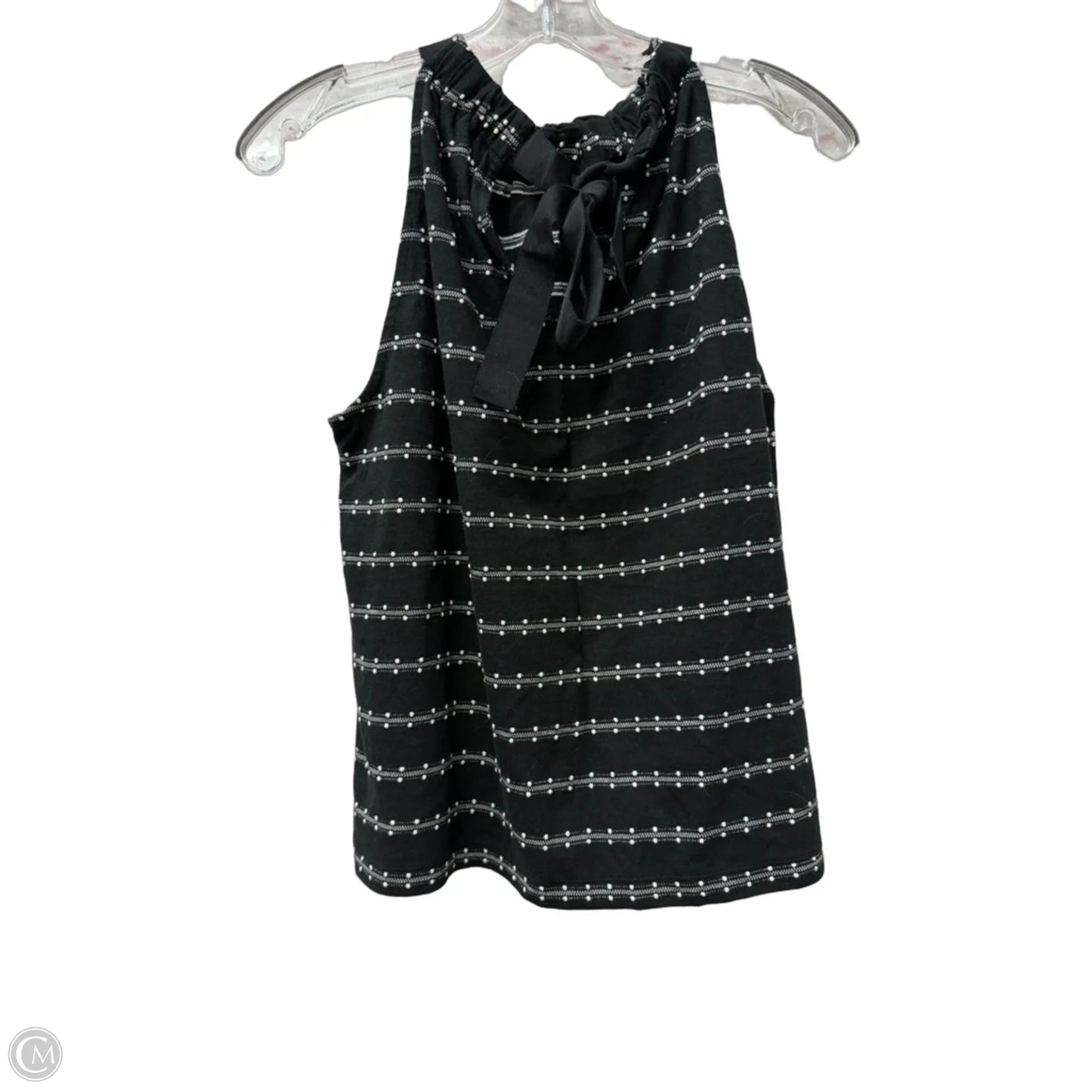 Top Sleeveless By Loft In Black, Size: M