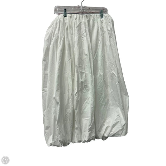 Skirt Midi By Loft In White, Size: 4