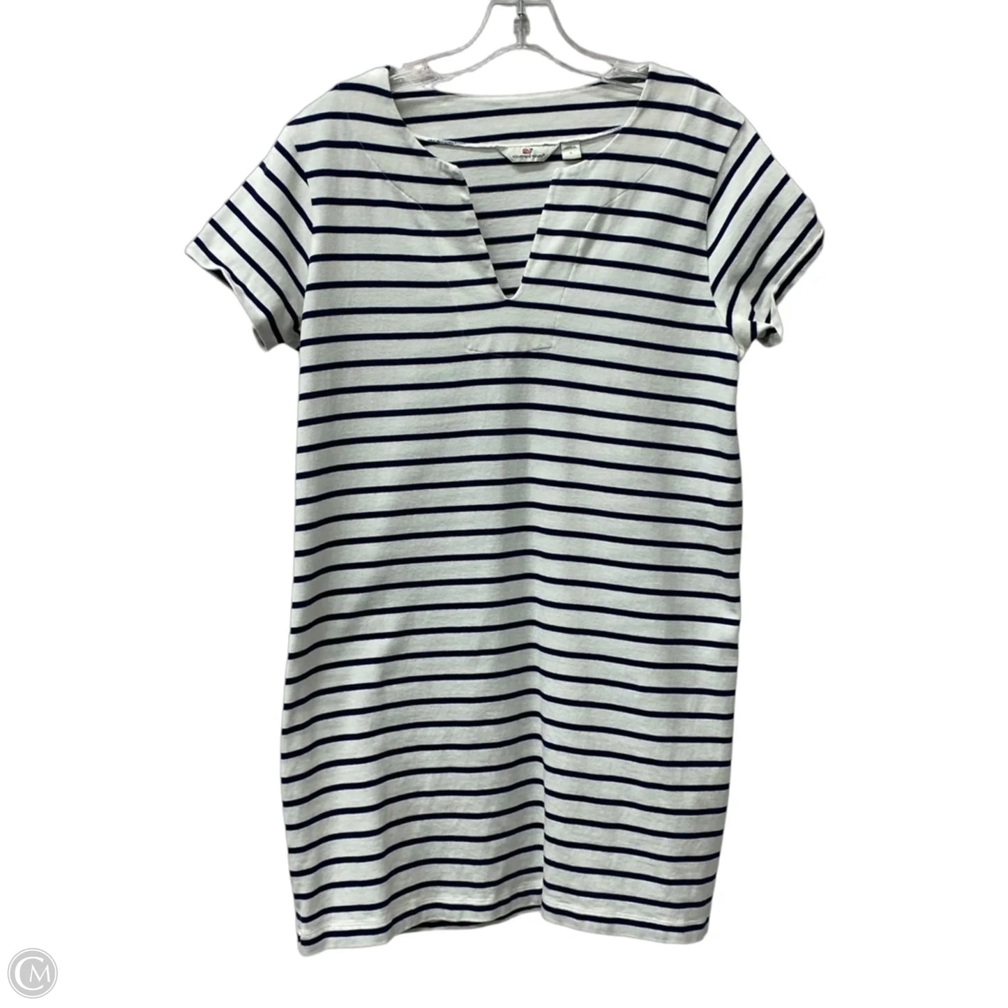 Dress Casual Short By Vineyard Vines In Blue & White, Size: L