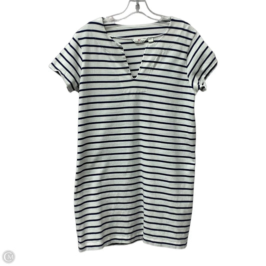 Dress Casual Short By Vineyard Vines In Blue & White, Size: L