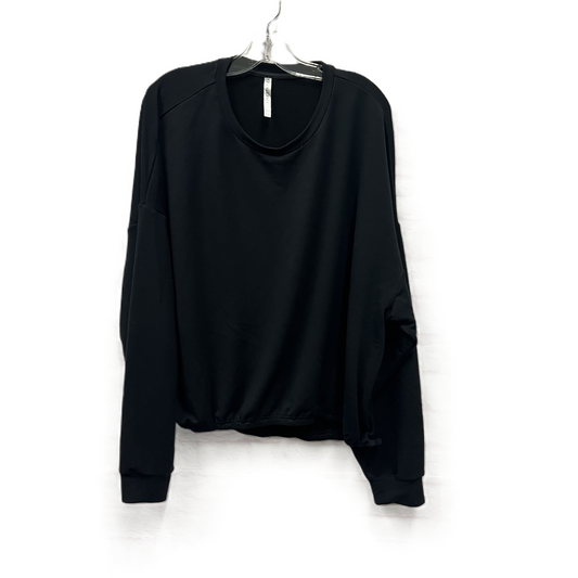 Athletic Top Long Sleeve Crewneck By Fabletics In Black, Size: 1x