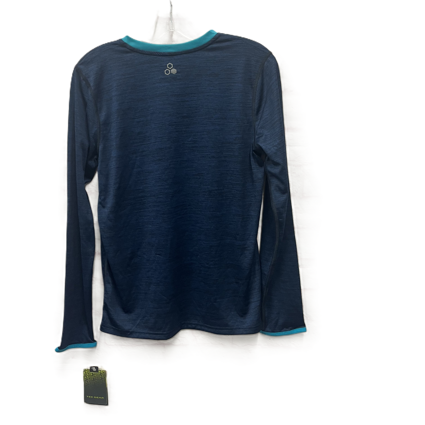 Athletic Top Long Sleeve Crewneck By Tek Gear In Blue, Size: Xl