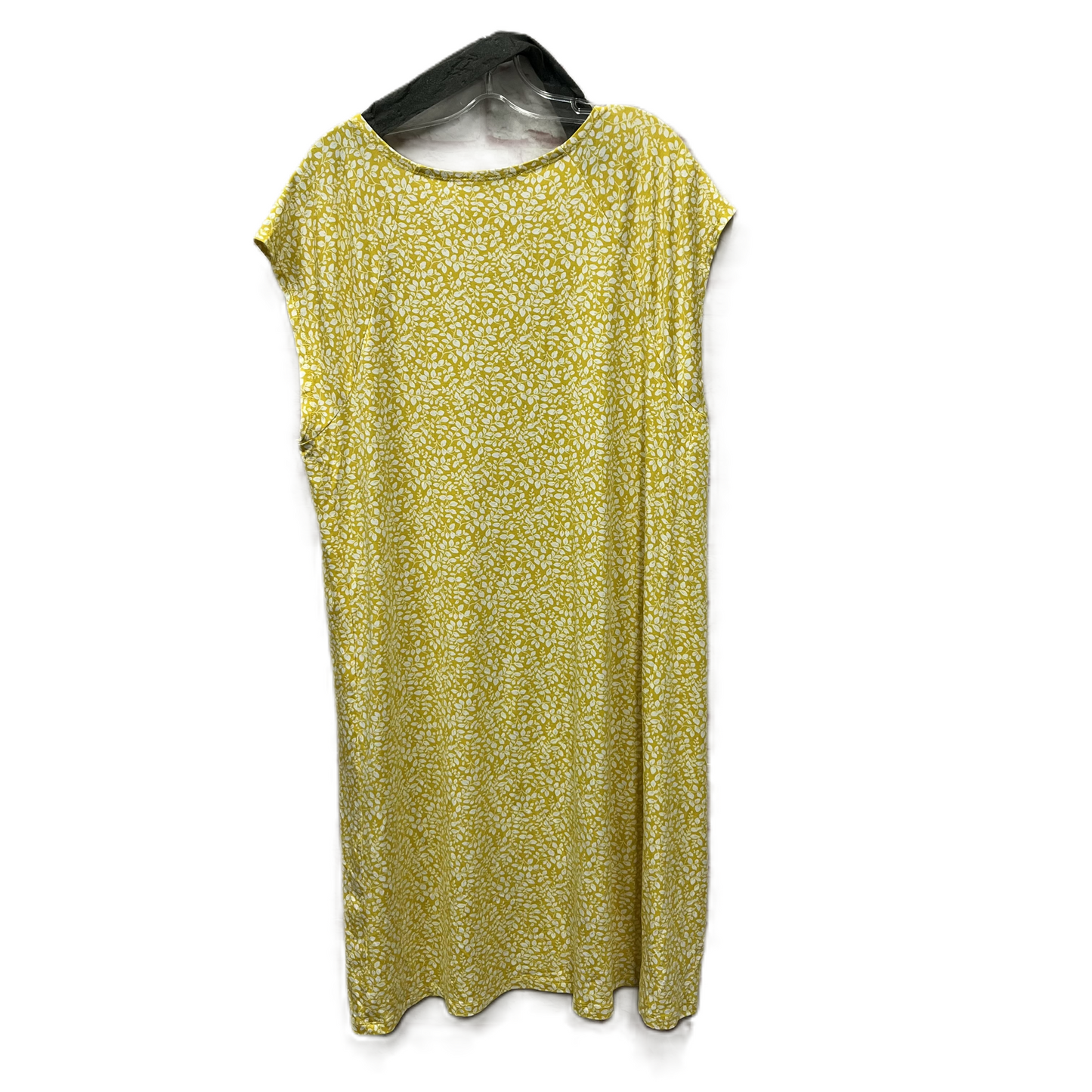 Dress Casual Midi By Loft In Yellow, Size: 1x