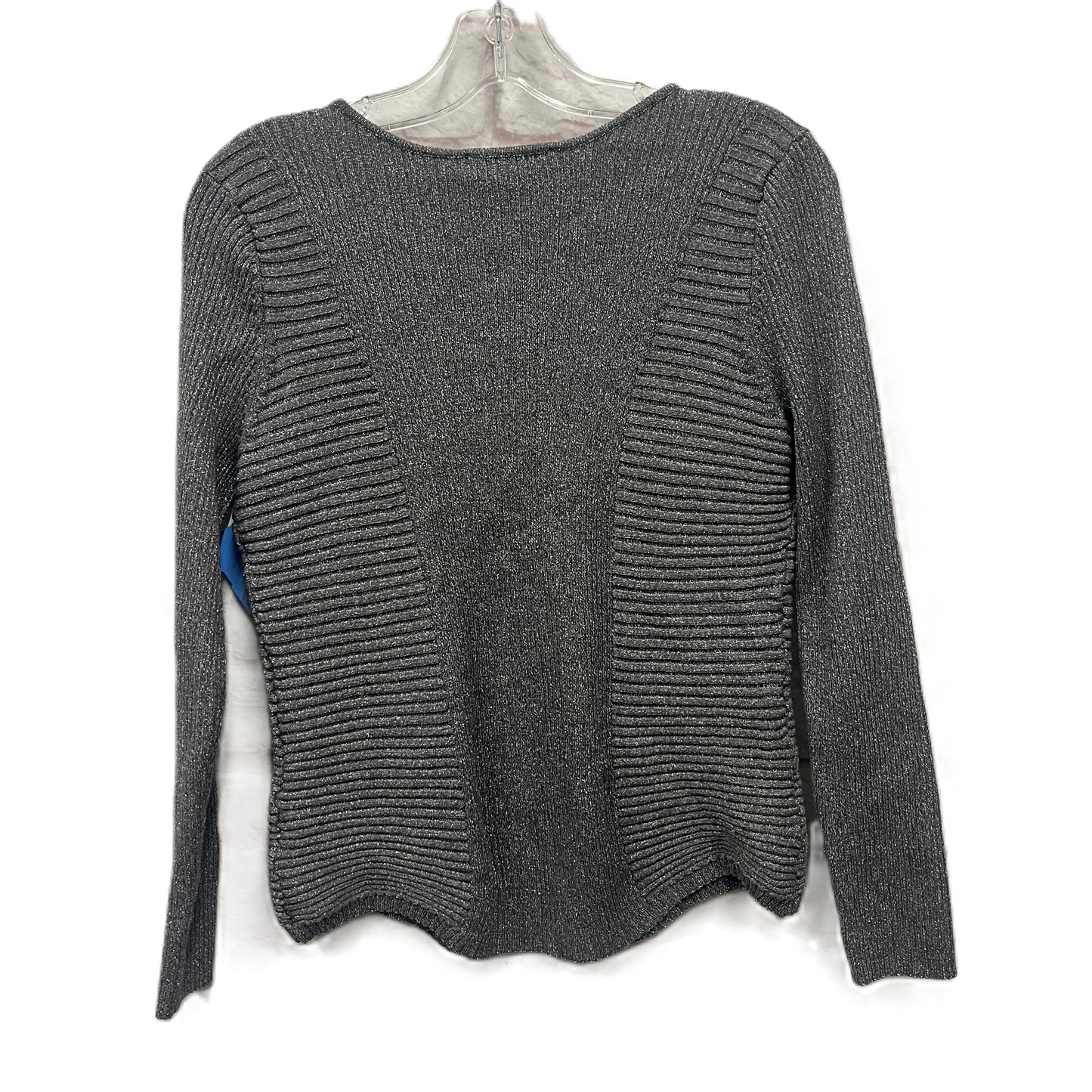 Top Long Sleeve By Inc In Silver, Size: Xl