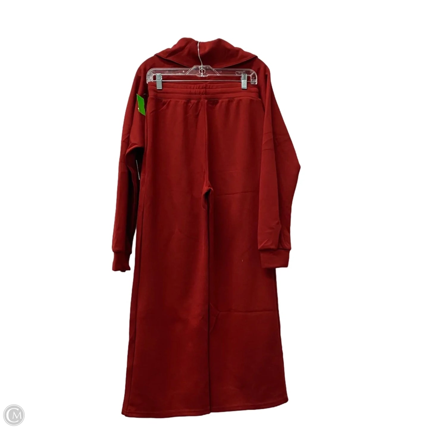 Athletic Pants 2pc By Anrabess In Red, Size: S