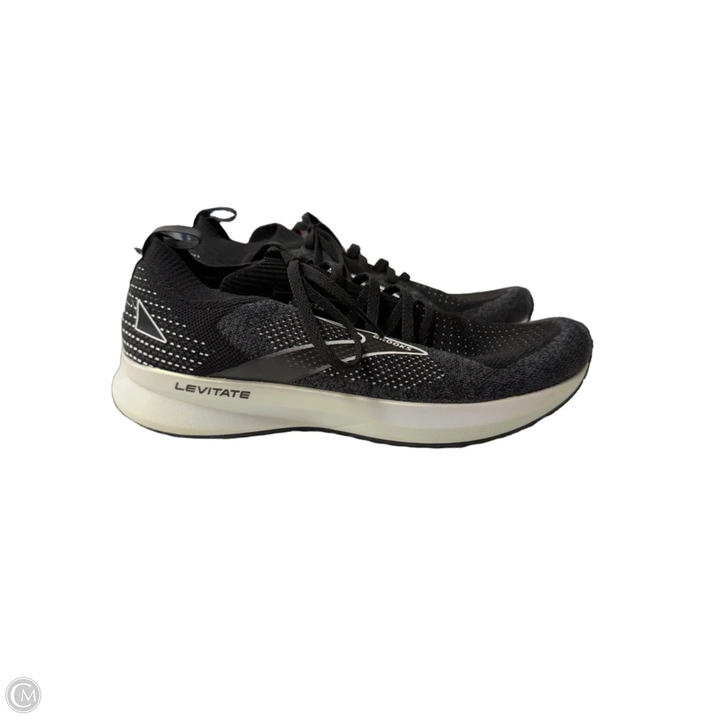 Shoes Athletic By Brooks In Black & White, Size: 8.5