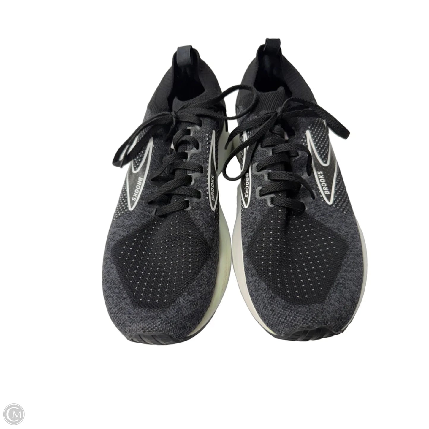 Shoes Athletic By Brooks In Black & White, Size: 8.5