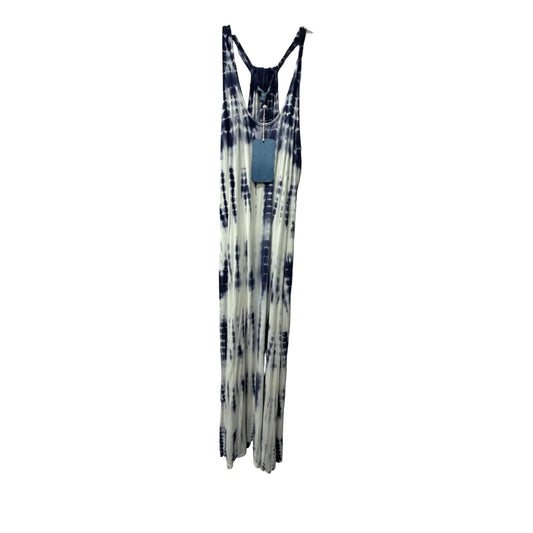 Dress Casual Maxi By Cme In Blue & White, Size: L