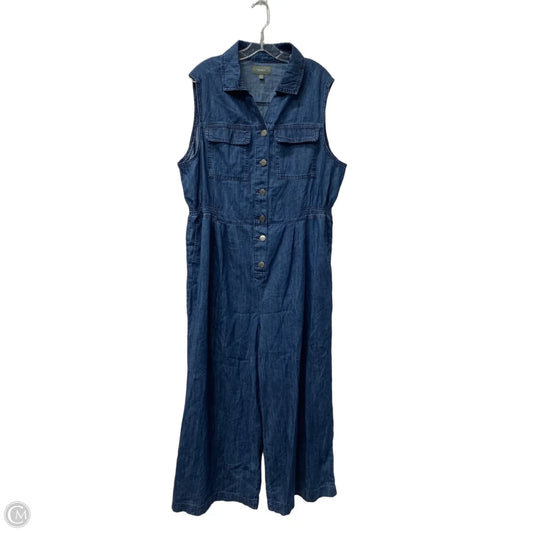 Jumpsuit By Torrid In Blue, Size: 1x