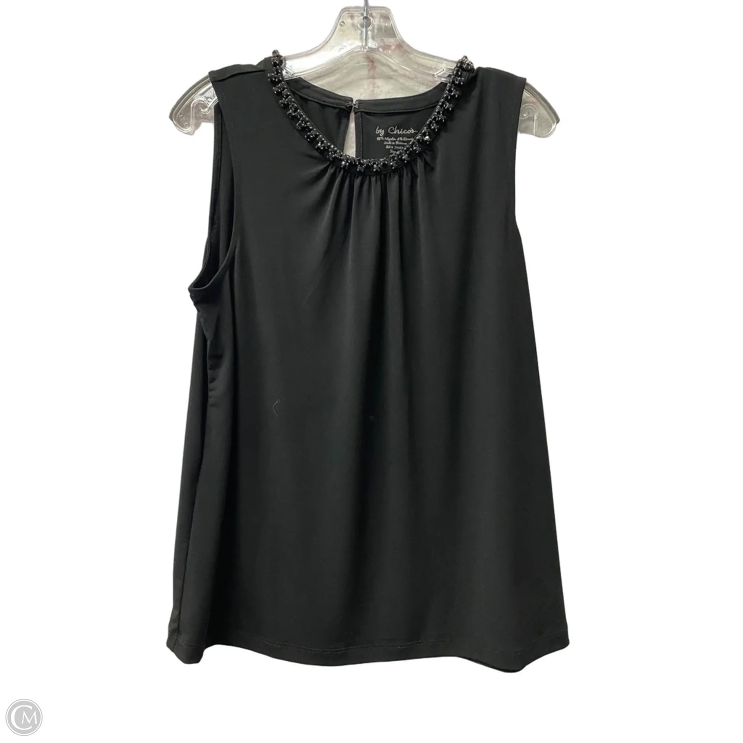 Top Sleeveless By Chicos In Black, Size: Xs
