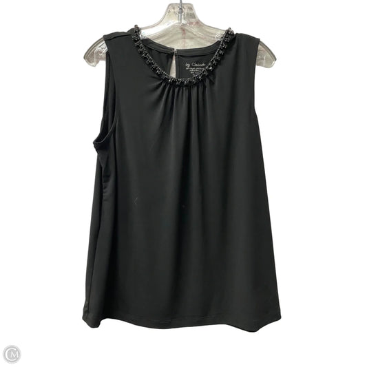 Top Sleeveless By Chicos In Black, Size: Xs