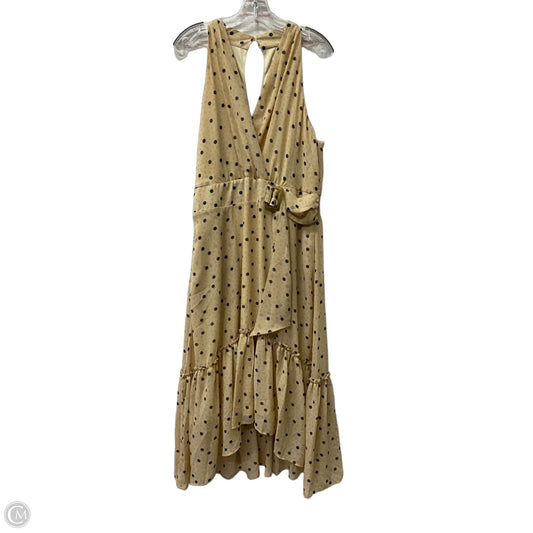 Dress Casual Midi By Cato In Tan, Size: Xl