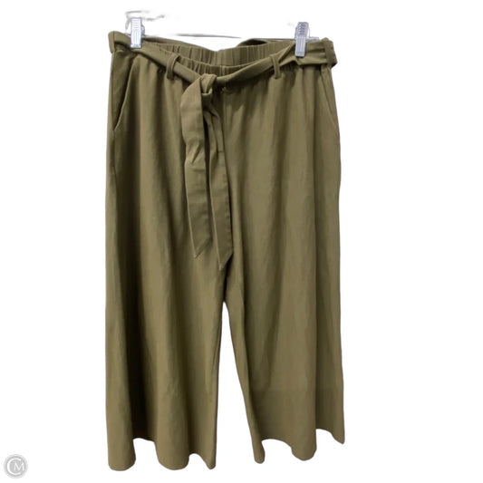 Capris By Eileen Fisher In Green, Size: 4