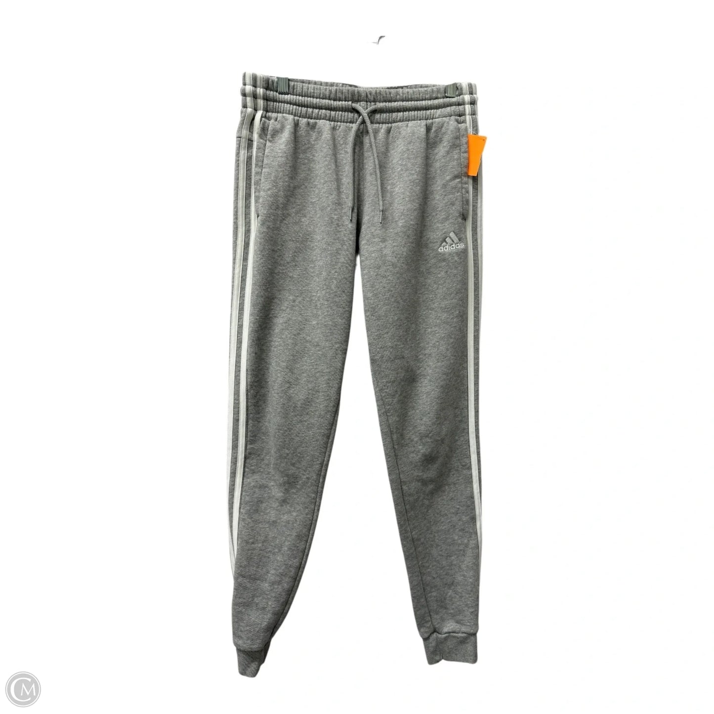 Athletic Pants By Adidas In Grey, Size: M