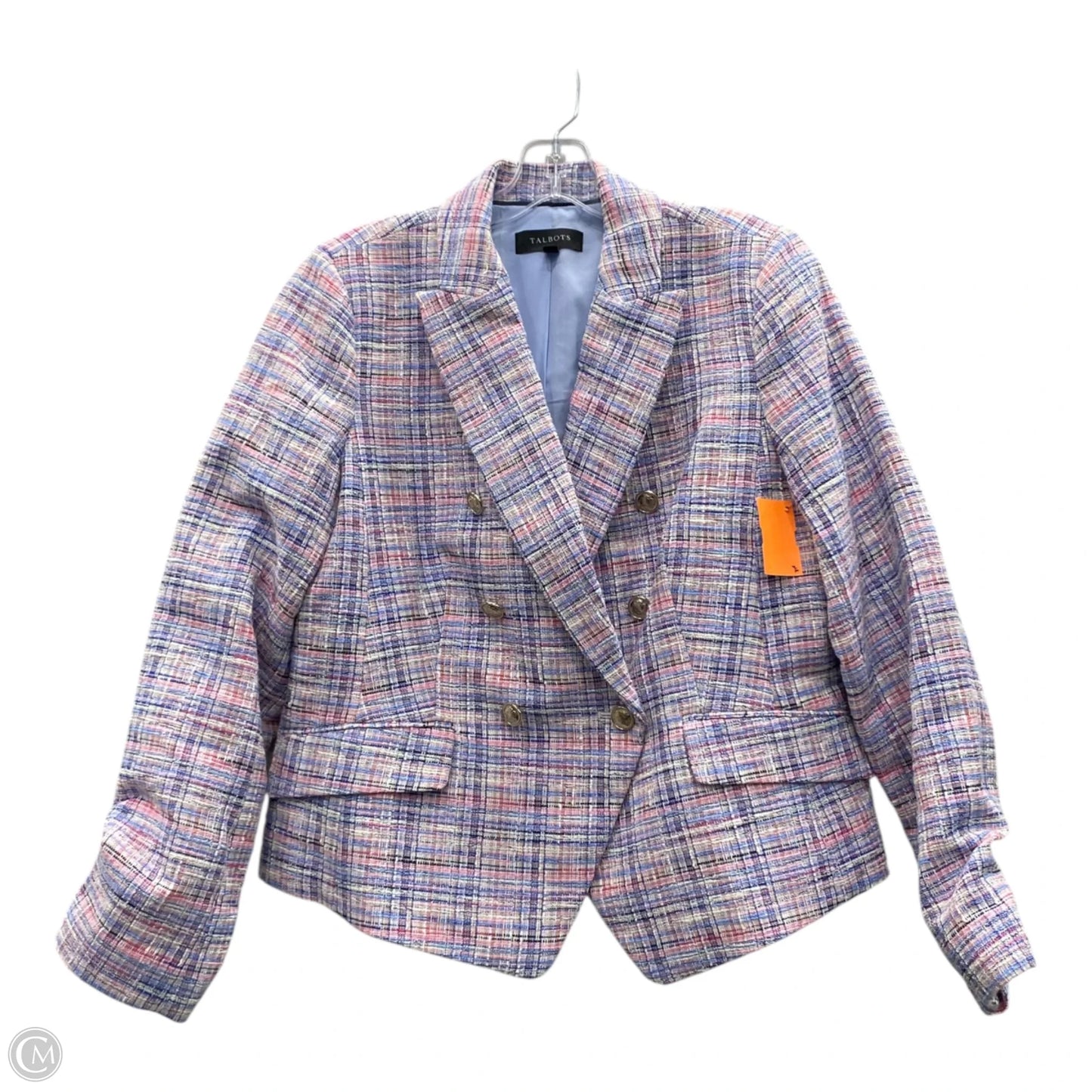 Blazer By Talbots In Pink & Purple, Size: S