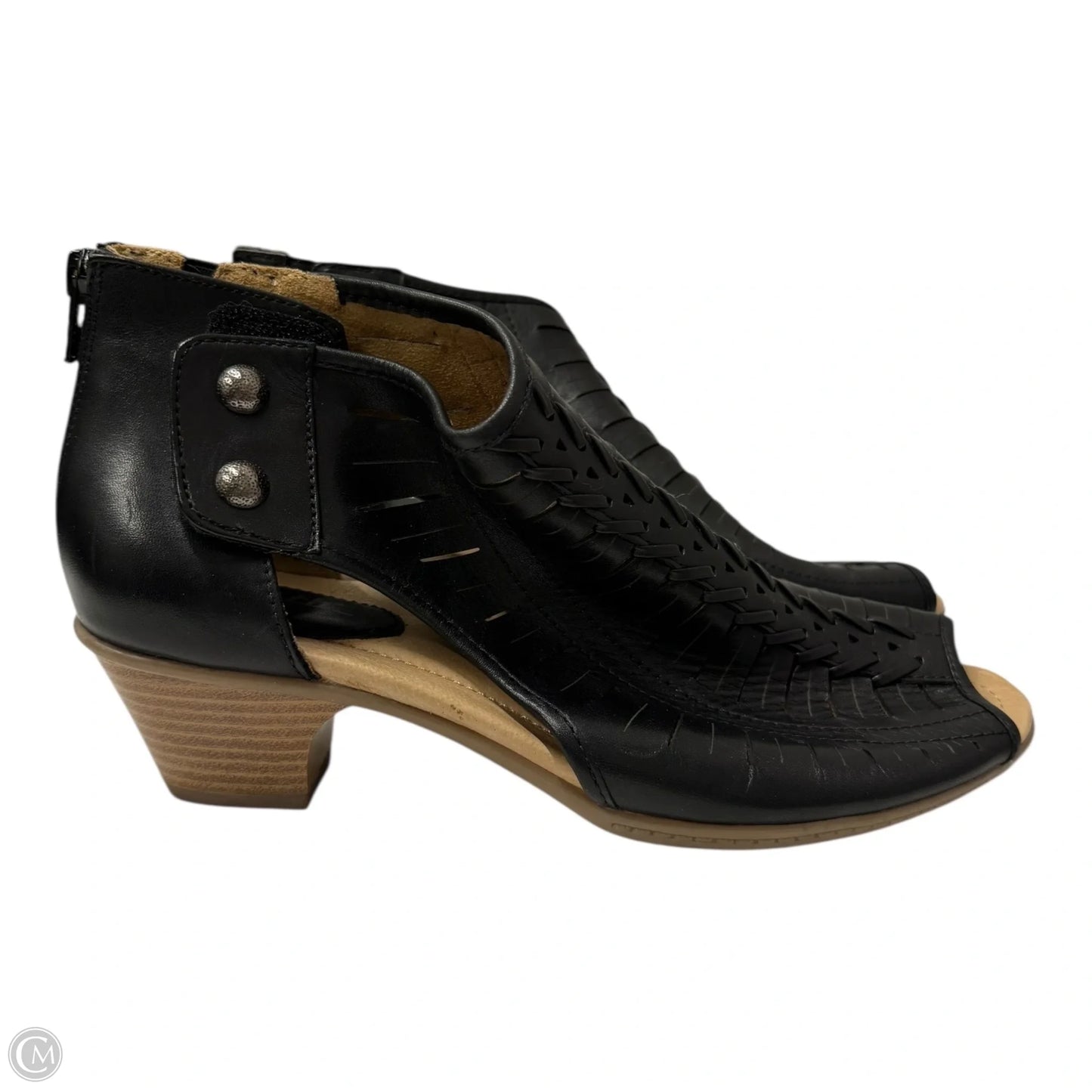 Sandals Heels Kitten By Earth In Black, Size: 9.5