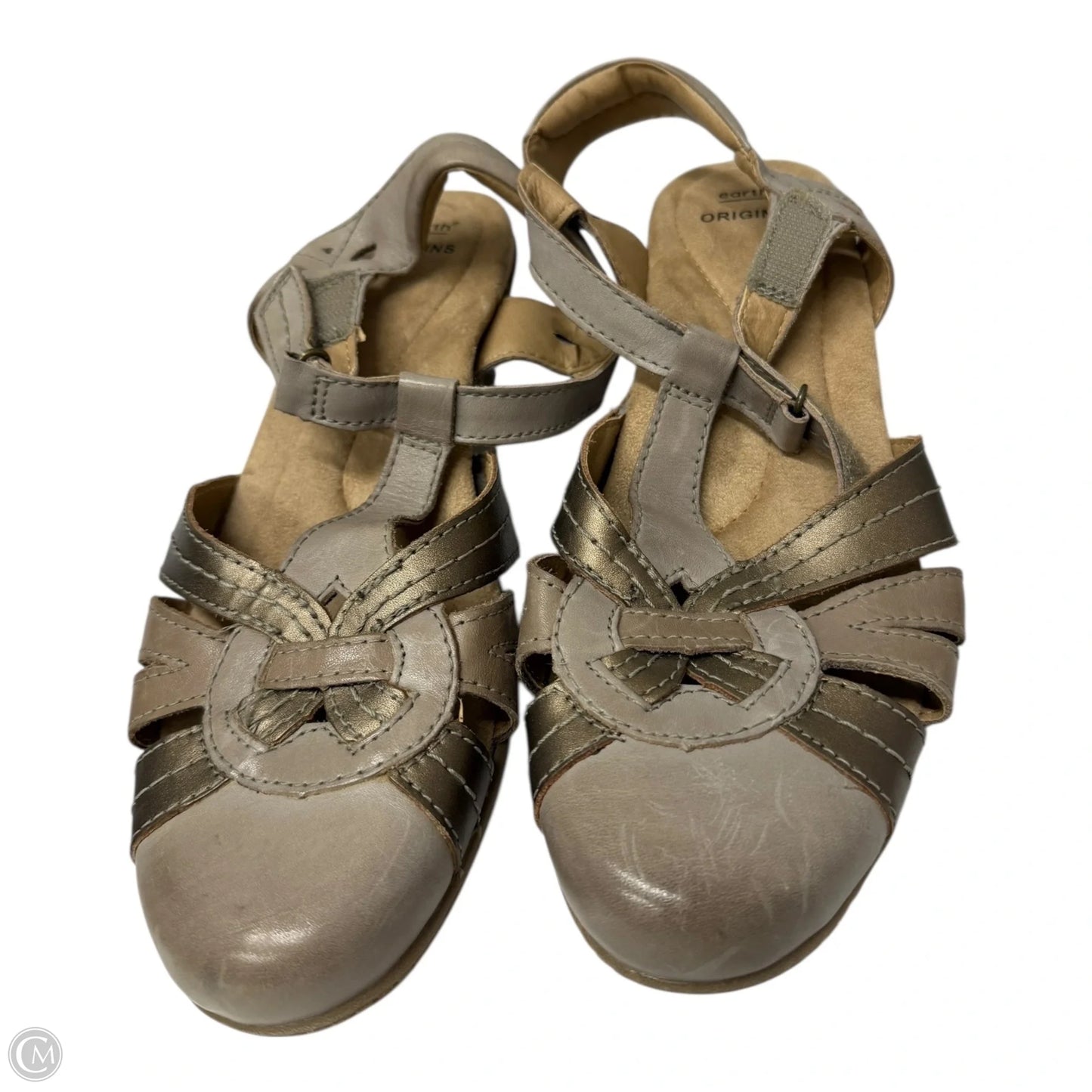 Sandals Flats By Earth In Taupe, Size: 9.5