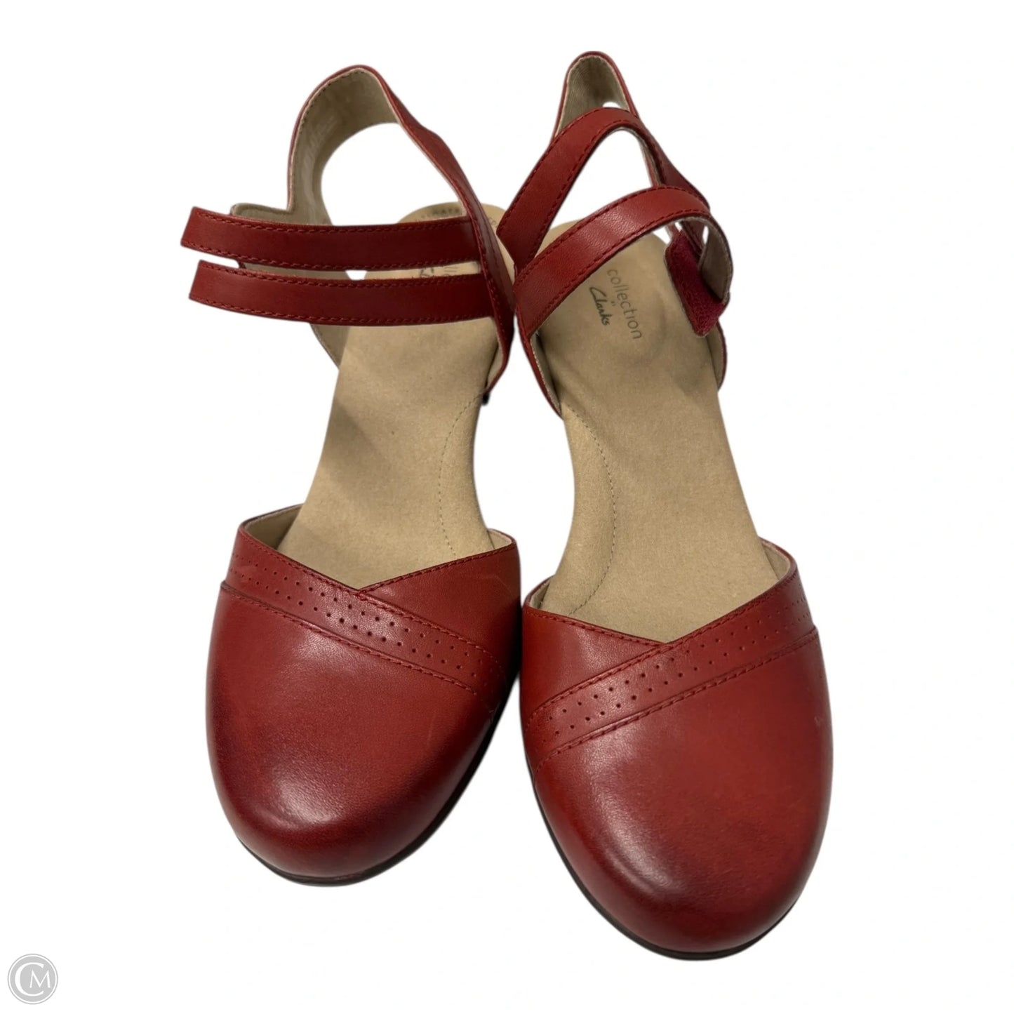 Shoes Heels Block By Clarks In Red, Size: 9.5