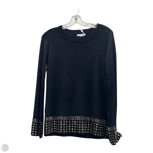 Top Long Sleeve By Sioni In Black, Size: S