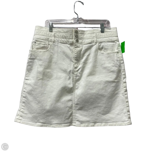 Skirt Mini & Short By Ann Taylor In White, Size: 14