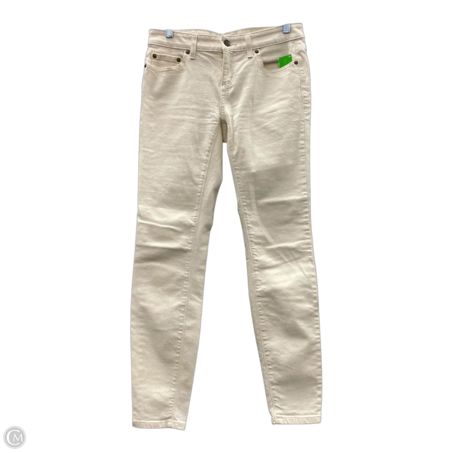 Jeans Skinny By Vineyard Vines In Ivory, Size: 4