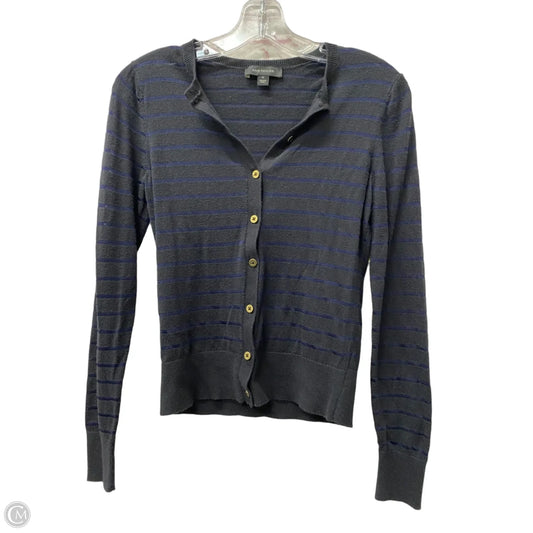 Cardigan By Ann Taylor In Black & Blue, Size: Xs