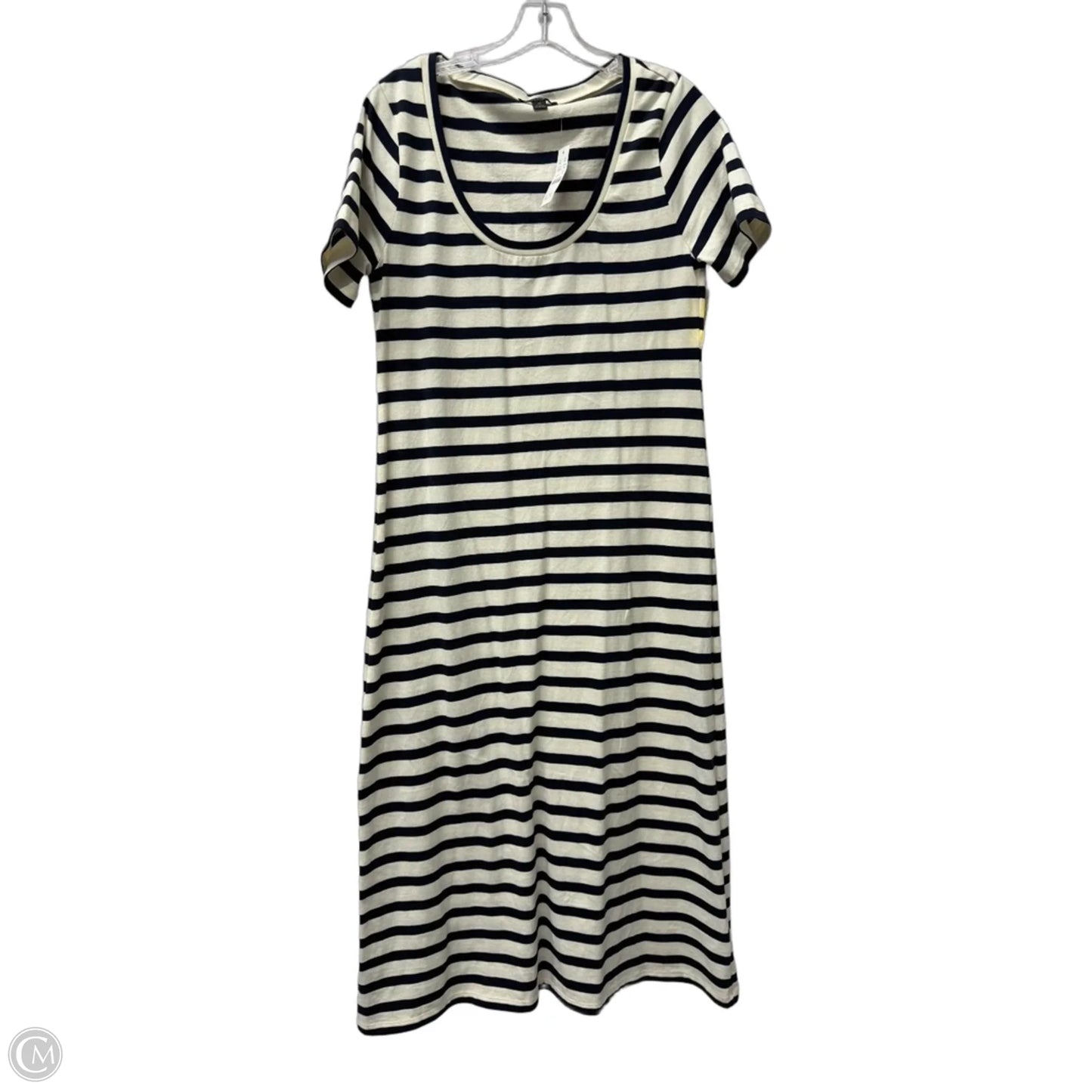Dress Casual Maxi By J. Crew In Blue & White, Size: M