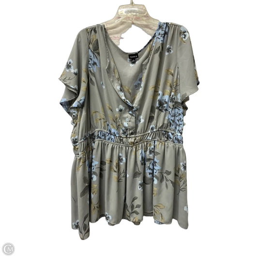 Top Short Sleeve By Torrid In Grey, Size: 4x