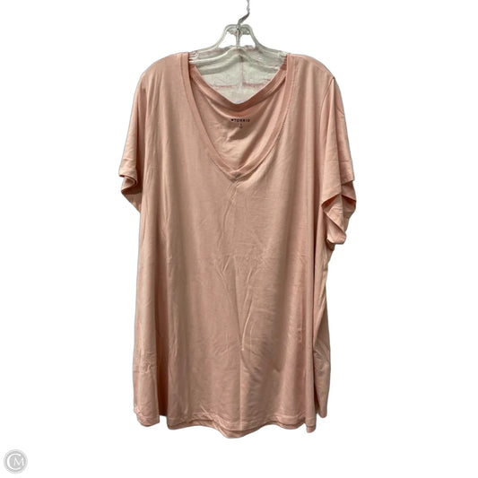 Top Short Sleeve By Torrid In Pink, Size: 4x