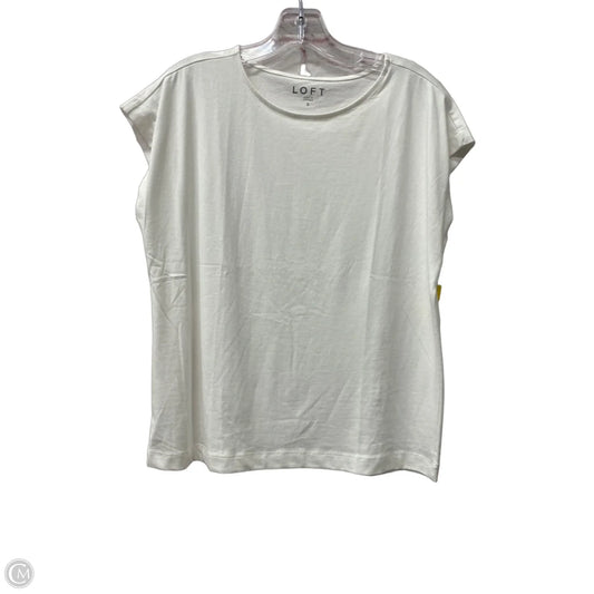 Top Short Sleeve By Clothes Mentor In Ivory, Size: S