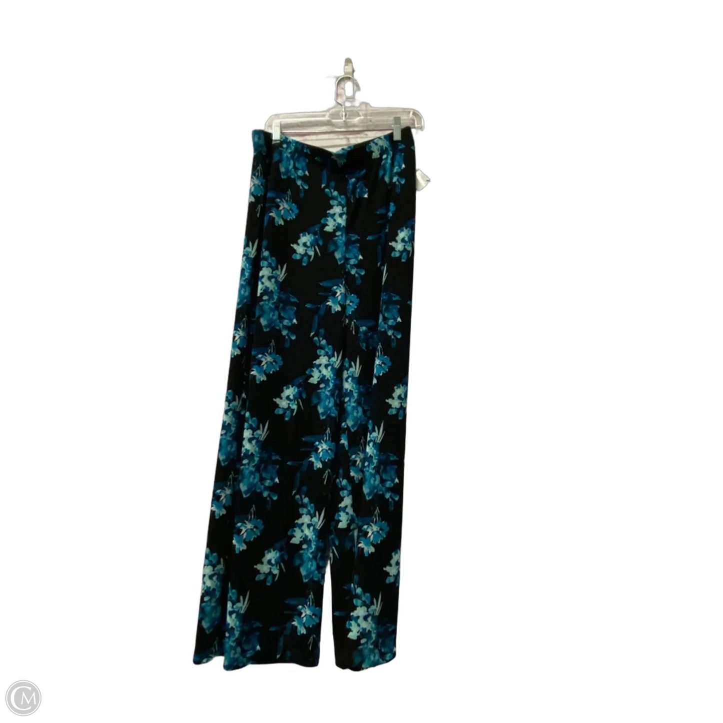 Pants Lounge By Chicos In Black & Blue, Size: 8