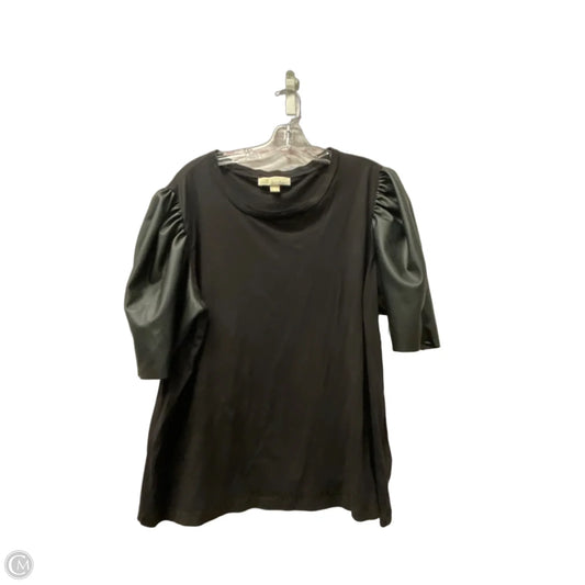 Top Short Sleeve By Michael By Michael Kors In Black, Size: 2x