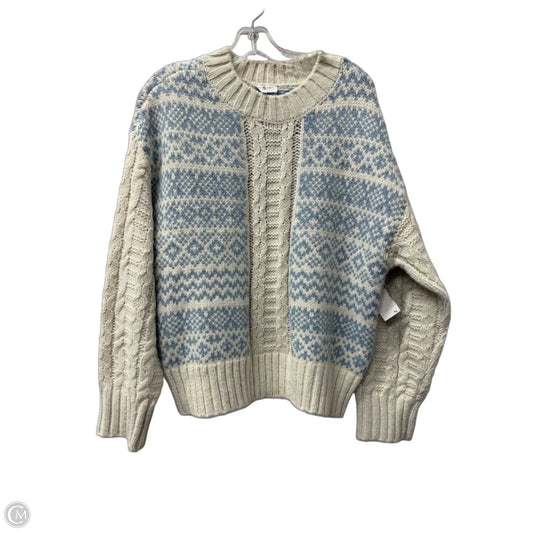 Sweater By Lou And Grey In Blue & White, Size: M