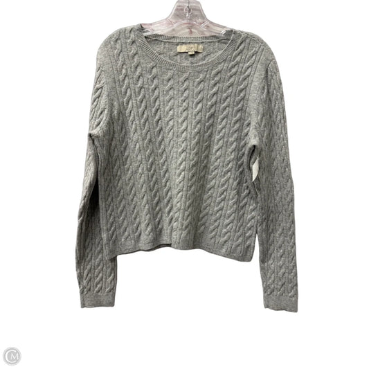 Sweater By Loft In Grey, Size: L