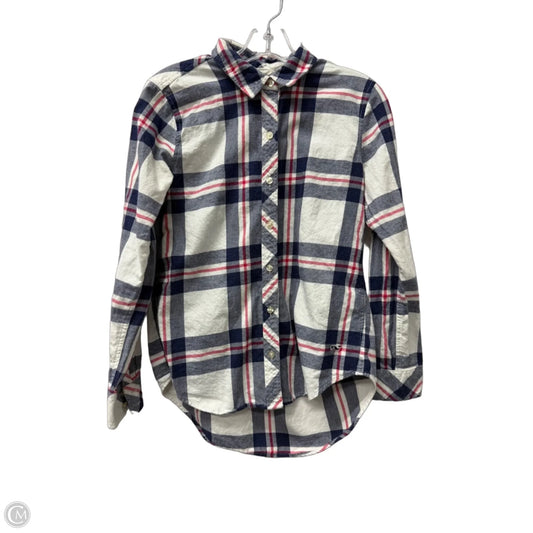 Top Long Sleeve By Vineyard Vines In Plaid Pattern, Size: S