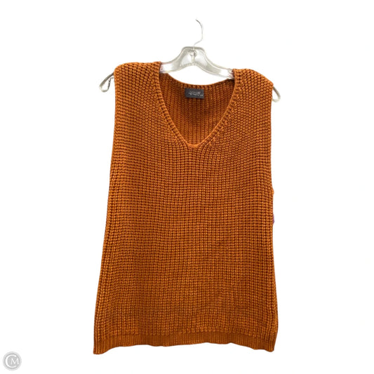Vest Sweater By Figwood In Brown, Size: S