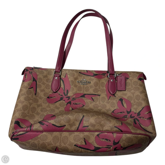 Handbag Designer By Coach, Size: Large