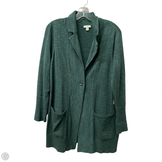 Cardigan By J. Jill In Teal, Size: Mp