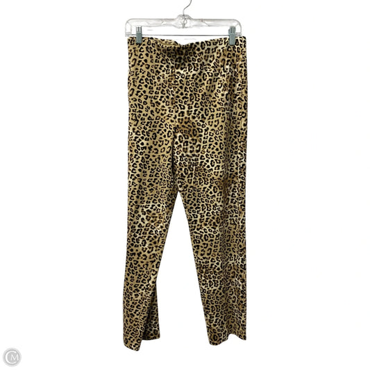 Pants Lounge By Chicos In Leopard Print, Size: L