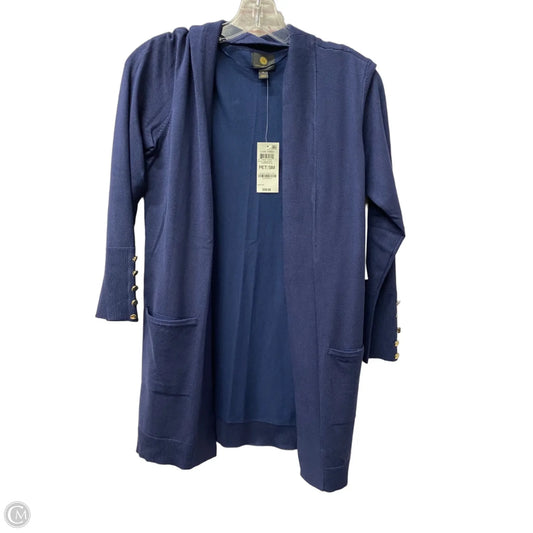Cardigan By Jm Collections In Blue, Size: Sp