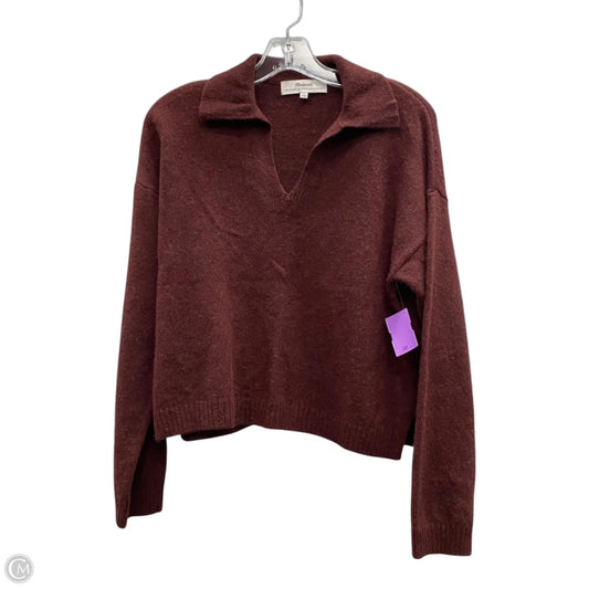 Sweater By Madewell In Maroon, Size: Xs