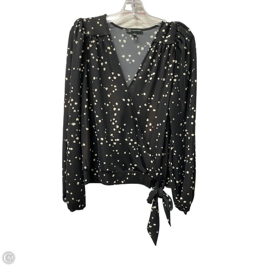 Top Short Sleeve By Inc In Black, Size: L