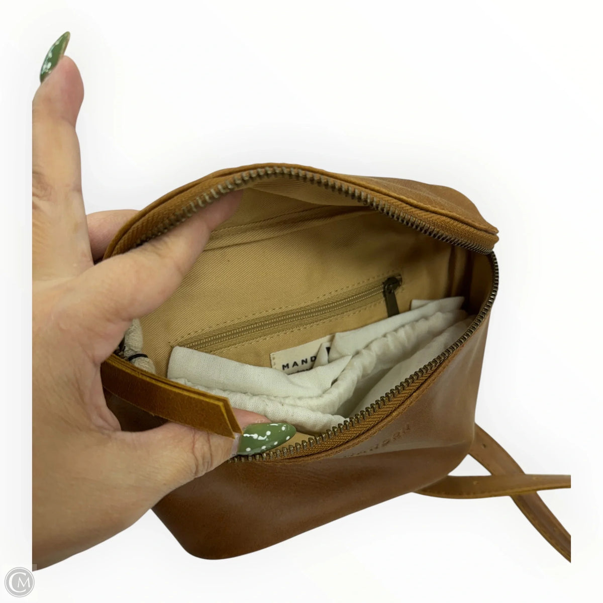 Crossbody Leather By MANDRN, Size: Small