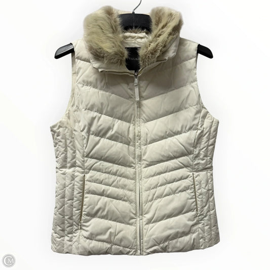 Vest Puffer & Quilted By Talbots In Ivory, Size: M