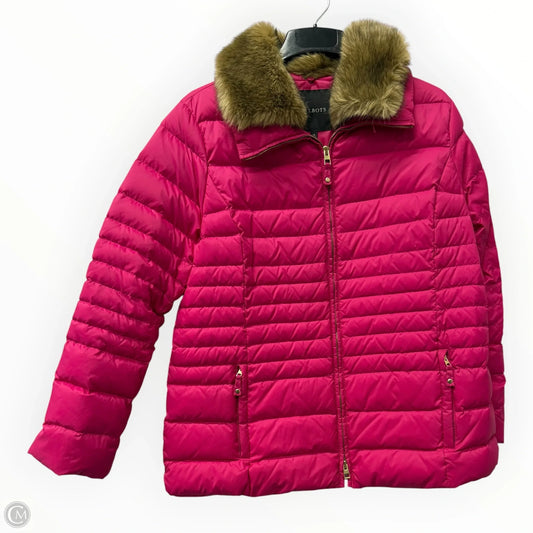 Jacket Puffer & Quilted By Talbots In Pink, Size: Xl