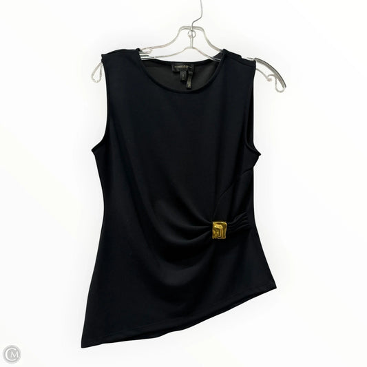 Top Sleeveless By Donna Karan In Black, Size: S